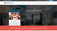 Desktop Screenshot of manifestinfotech.com